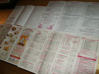 Imprimerie Menus et Cartes de restaurant 3 volets bordeaux